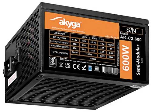 Akyga PC Netzteil 600 W ATX