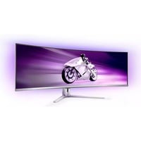 Evnia 49M2C8900, Gaming-Monitor 124.3 cm (48.9 Zoll), weiß, DQHD, QD OLED, HDMI, DisplayPort, USB-C, Curved, HDR True Black 400, 240Hz Panel