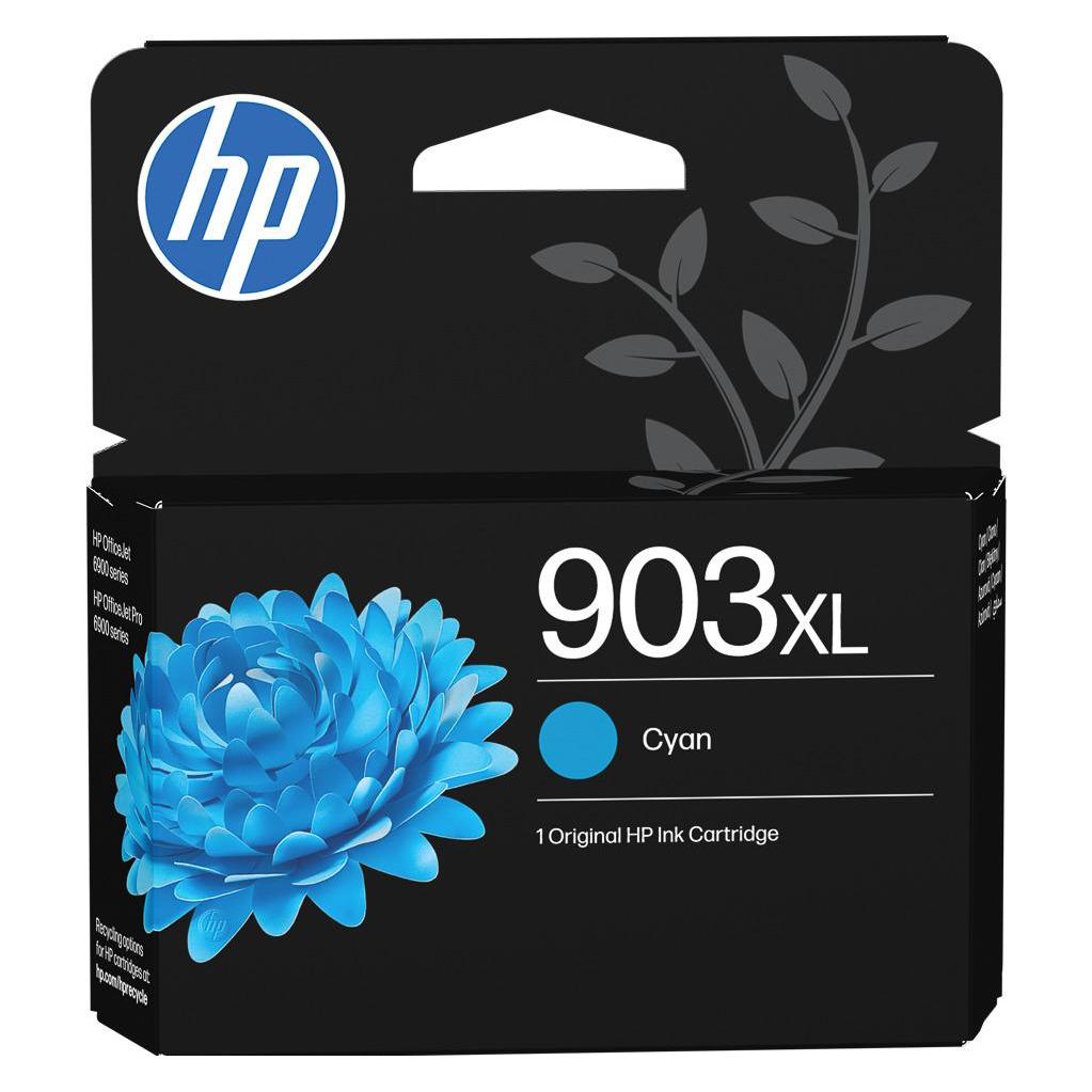 HP Hewlett-Packard 903XL High Yield Cyan Original Ink, 903XL (T6M03AE#LS1)