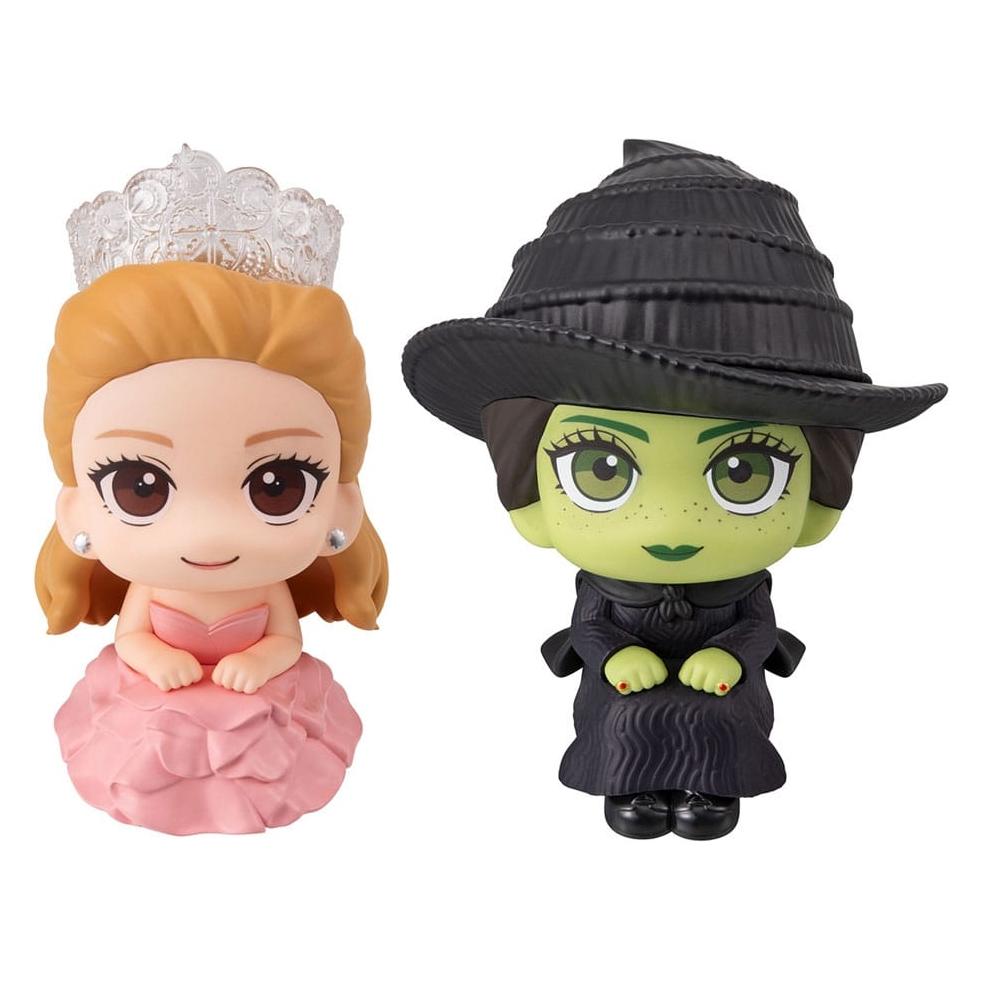 Megahouse Wicked Look Up PVC Statuen Elphaba & Glinda (with gift) 11 cm (MEHO847370)