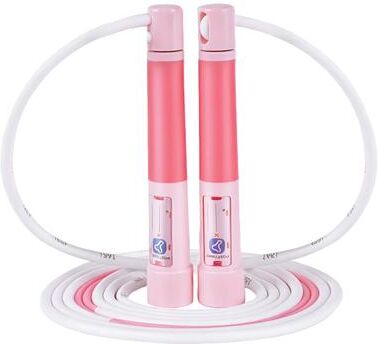 Clever Finds Kids Speed Jump Rope Adjustable Tangle Free Skipping Rope With Dual Ball Bearings pink