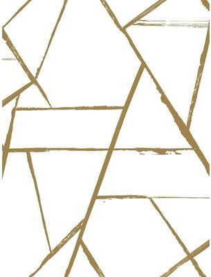 Carol Benson-Cobb Intersect Gold Metallic Wallpaper