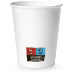 Pappbecher 118ml 4oz Weiß 5x100un