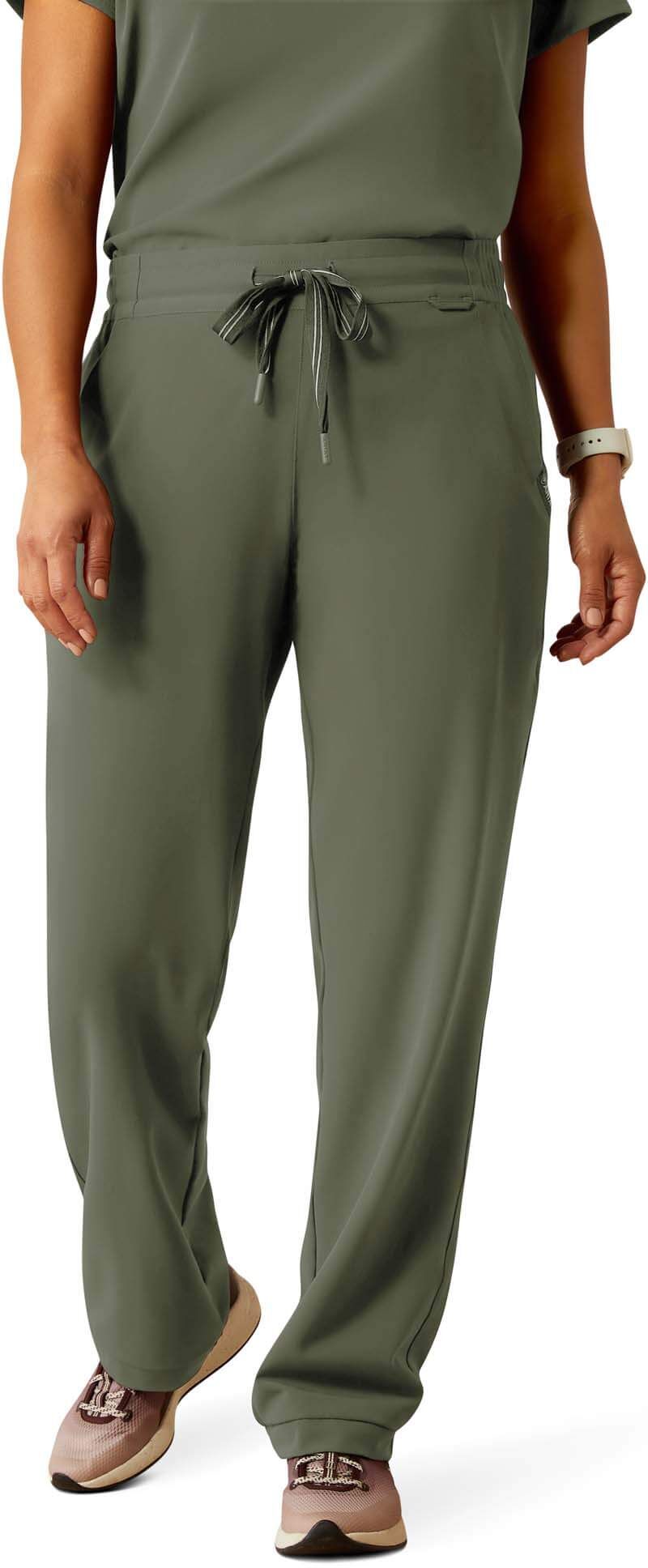 Women's Nightingale Utility Stretch Scrub Pant in Olive Heather, Size: XXS Petite by Ariat