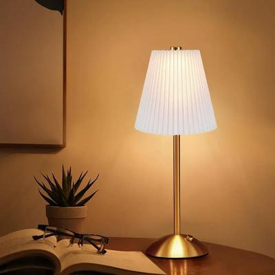 Inspired Living Rechargeable Touch Sensor LED Table Lamp Wireless Reading & Bedside Light white