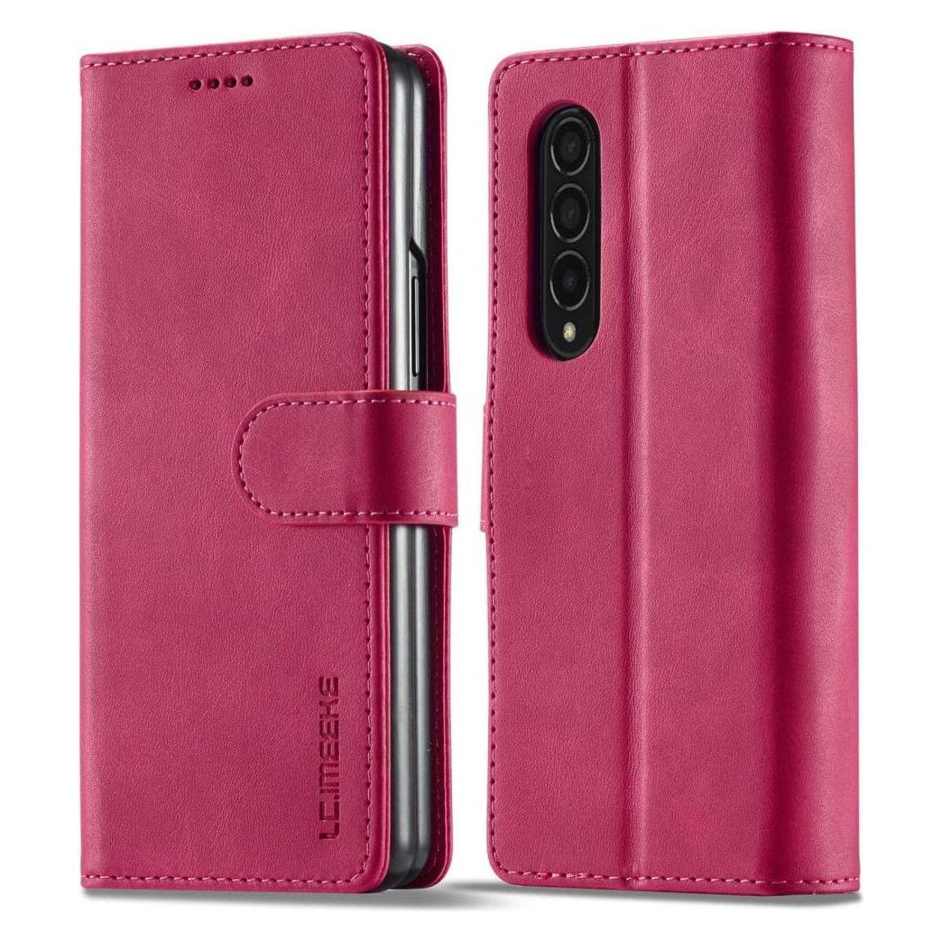 Cover-Discount Galaxy Z Fold4 5G - Leder Etui Hülle pink (Samsung Galaxy Z Fold4) (660102139C)