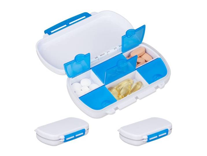 Relaxdays 12 Boîtes pour tablettes 6 compartiments