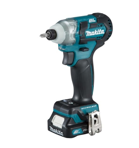 Makita Accuboormachine met slagkracht, 10,8V, 135Nm, 2x2,0Ah Li-ion BLDC, model TD111DSAE