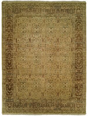KALATY Traditional white Hand-Knotted Wool Area Rug