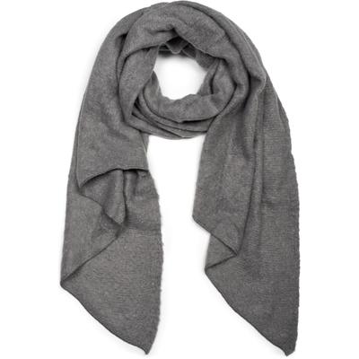 XXL-Schal STYLEBREAKER "Asymmetrischer unifarbener Web Schal", Damen, grau, Obermaterial: 100% Viskose CV., Modisch, Modetücher