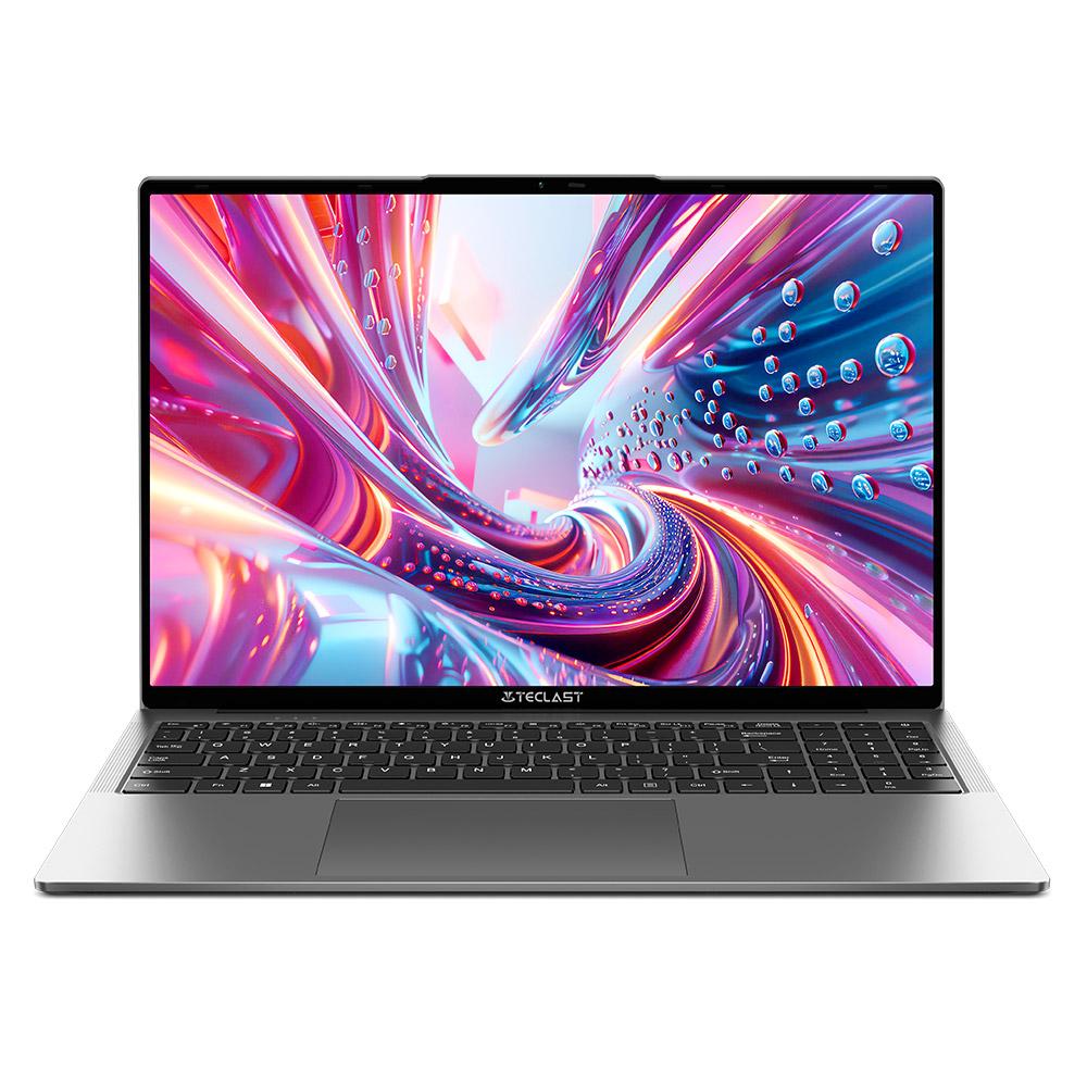 TECLAST Laptop 16 Zoll, F16Air, 16 GB+512 GB, Intel N95 Notebook W-11, mit Tastatur mit Hintergrundbeleuchtung, 2.4G/5G WiFi, BT5.0, Typ C, HDMI