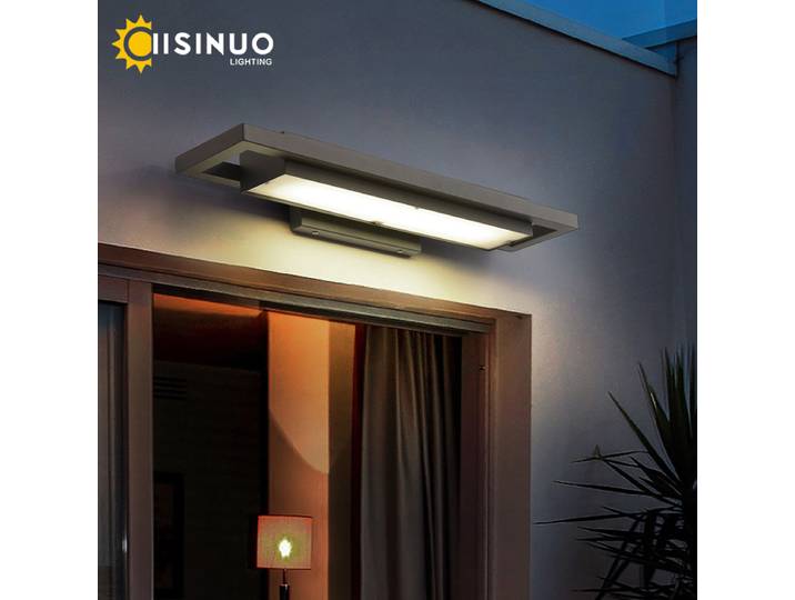Appliques murales d'entrée extérieures lampe de porche noire luminaires de rue étanches IP65 appliques de jardin pour porte couloir balcon Garage