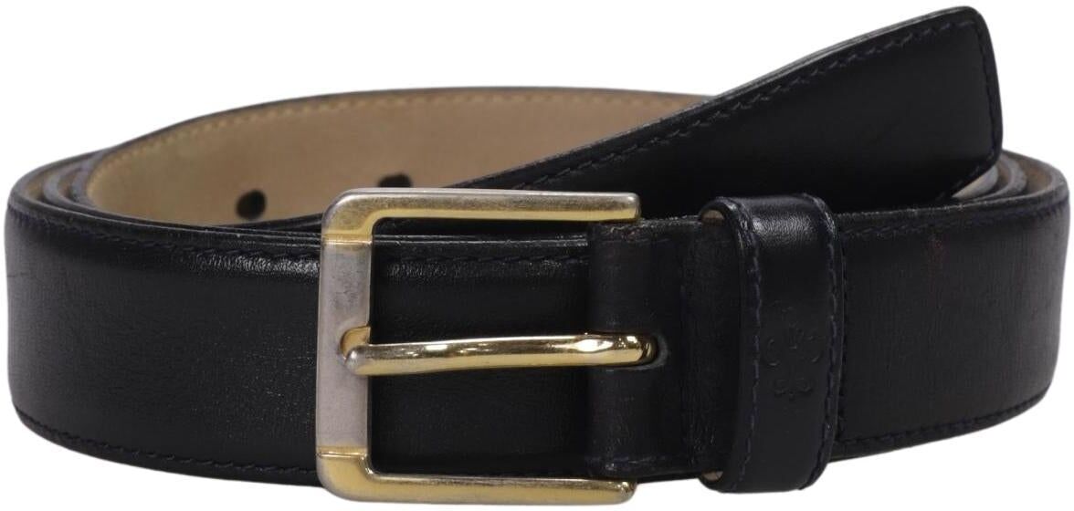 Van Laack Herren Gürtel, Schwarz, Gr. 105, Leder - Second Hand