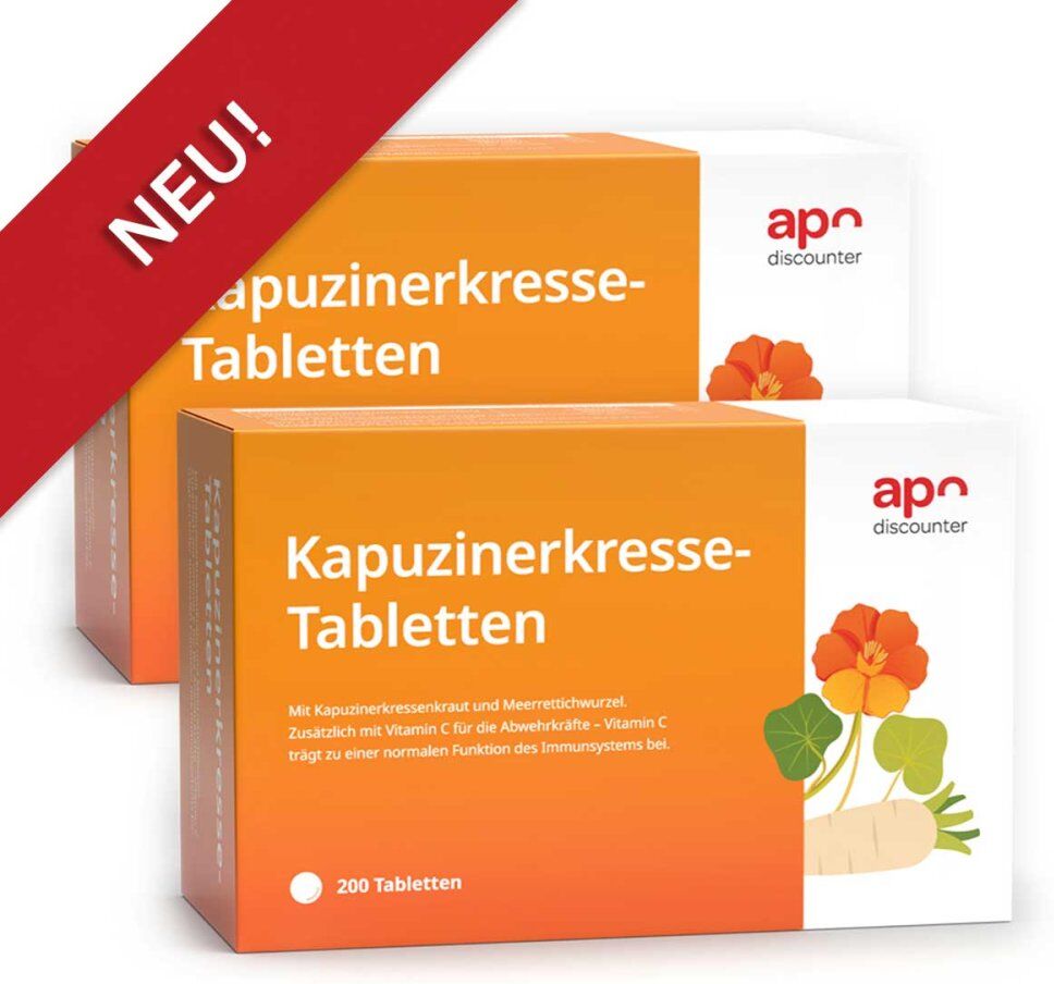 Kapuzinerkresse Tabletten von apodiscounter 2x200stk