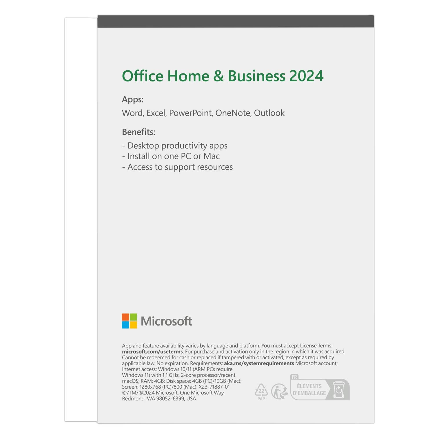 Microsoft Office Home & Business 2024 (UK) (1 User, unbegrenzt) (EP2-06631)