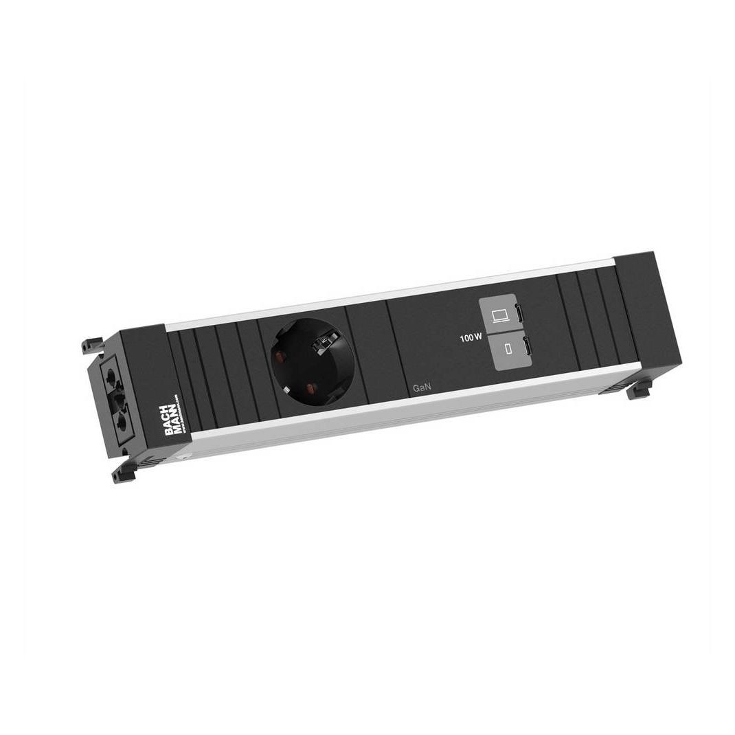 Bachmann CONF M 1xCEE7/3 1xUSB C/C 100W (1x, CEE 7/3) (BM0024725)