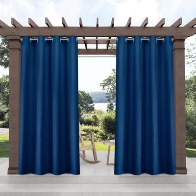 ATI Home Delano Indoor/Outdoor Grommet Top Curtain Panel Pair