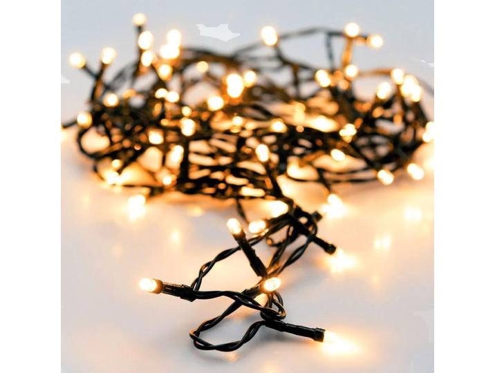 Guirlande Fixe 240 Leds Blanc Chaud 21m Usage Extérieur Ip44