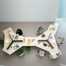 Gruppenarbeitsplatz Bürotisch 6 Personen Piosto