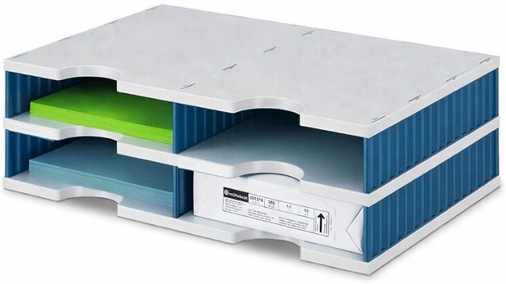 B2B Partner Sortiermodule, 4x Standardfach, blau