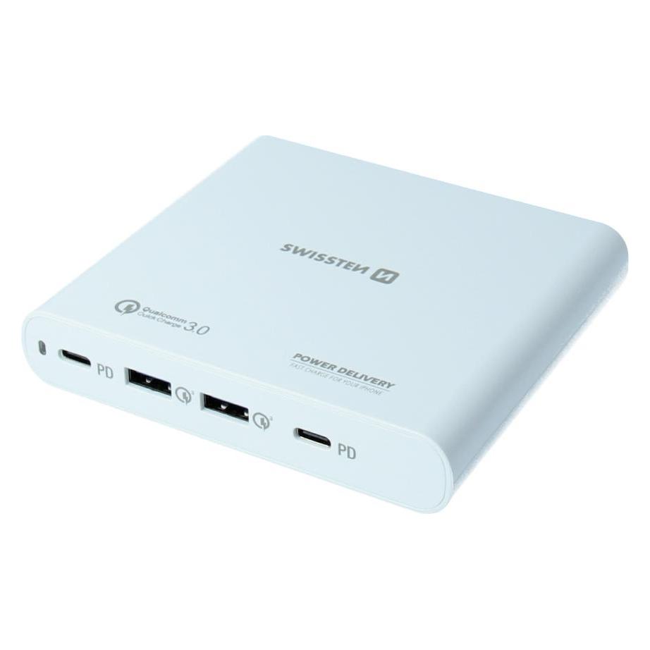 Swissten Travel Laptop Charger (35 W, 2 Ports) (22013340)