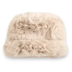 Gant für Damen. 4901036 Beige Shearling-Mütze (OSFA), Klassisch, Leder