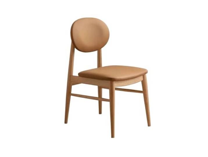 nanmenlong8 Esszimmerstuhl Beistellstuhl Mid Century Modern gepolsterter Esszimmerstuhl mit Holzbeinen for Küche, Wohnzimmer, Esszimmer(Orange)