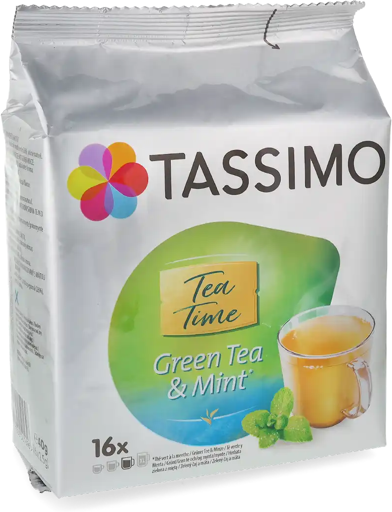 Tea Time   Groene thee & munt - 16 capsules voor Tassimo