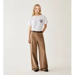 PennyBlack für Damen. 2621136183200 Weite Hose Grammo braun (40), Lässig, Baumwolle
