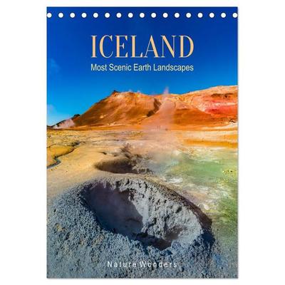 ICELAND, Most Scenic Earth Landscapes, Nature Wonders (Desk Calendar 2027 DIN A5 portrait), CALVENDO 12 Month DeskCalendar