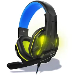 Steelplay HP-47 Headset (Kabelgebunden), Gaming Headset, Schwarz, Gelb
