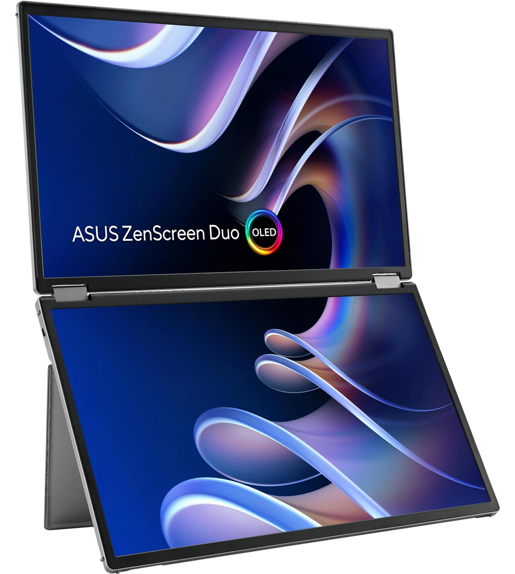 ASUS ZenScreen Duo OLED MQ149CD, 35,6 cm (14"), 1920 x 1200 Pixel, WUXGA, OLED, 1 ms, Silber