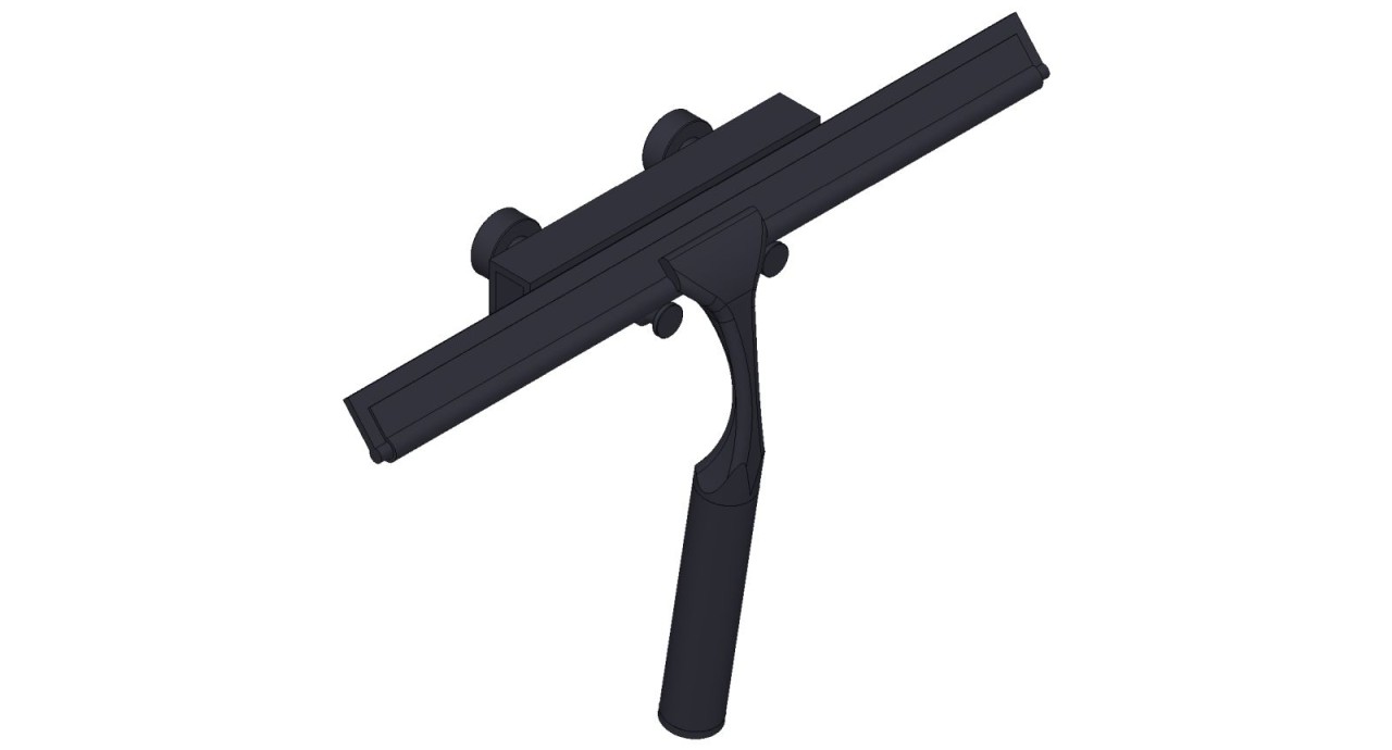 Giese Haken mit Glasabzieher schwarz matt für Glaswand bis 9 mm, 30952-14 30952-14