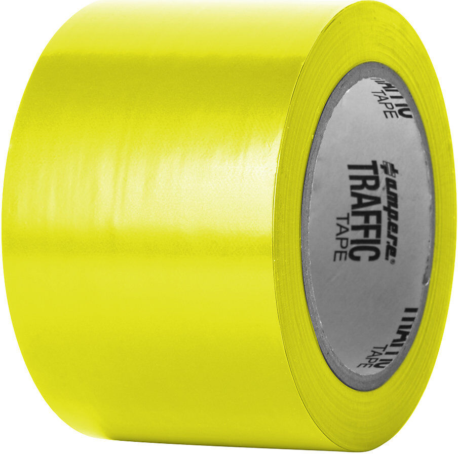Bodenmarkierungsband, Breite 75 mm, gelb Ampere