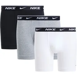 3er Pack NIKE Essential Cotton Stretch Boxershorts Briefs Herren XYO - adobe brown XXL