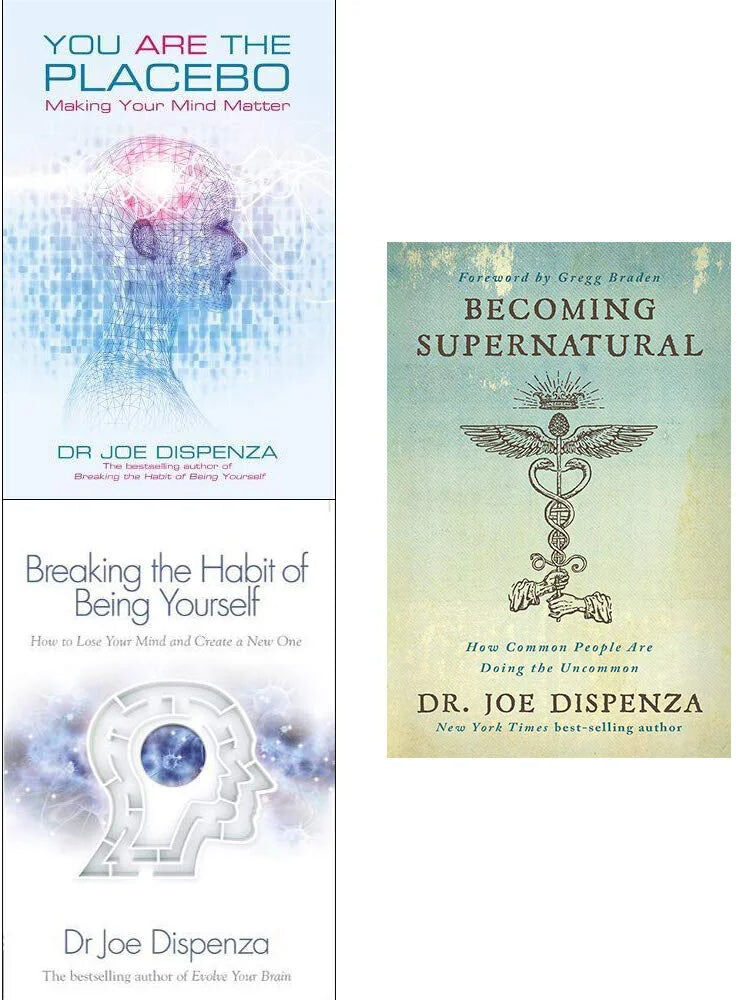 Hay House Joe Dispenza 3 Books Collection Set - Becoming Supernatural, You Are The Placebo, Breaking The Habit Of Being Yourself - Paperback Self-Help Set