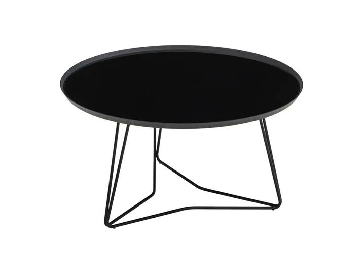 Klubtisch Stellato, Jori, schwarz, Metall