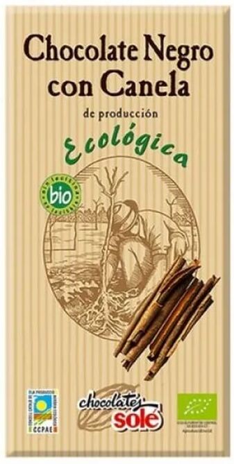 Chocolates Solé Chocolate Preto Com Canela Eco 150g
