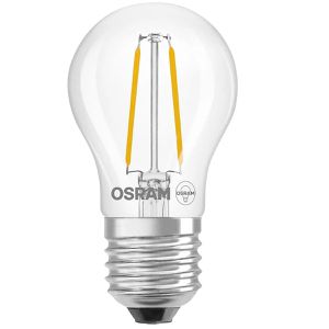OSRAM LED-Lampe Retrofit Classic P Filament, E27, 1,8W ersetzt 18W, warmweiß