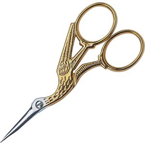 Victorinox Schneiderschere 8.1040.09, Storch, 9cm, Stickschere / Fadenschere, vergoldeter Stahl