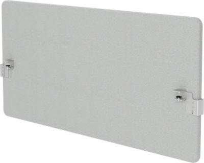 Hintertisch-Akustiktrennwand Wall inkl. Adapter, 30 mm stark, B 1800 x H 600 mm, hellgrau
