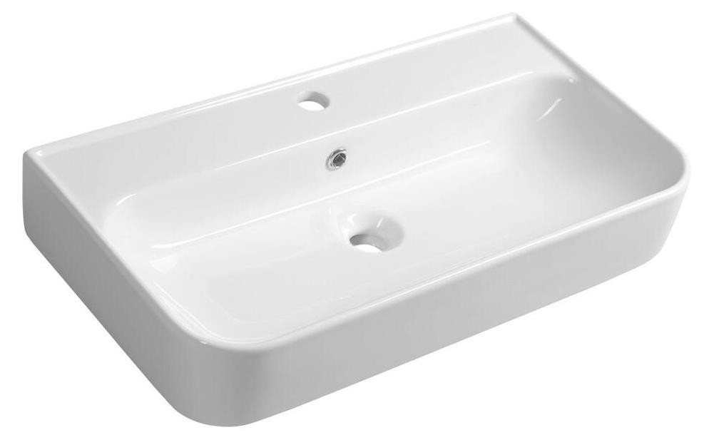 Isvea SISTEMA U wastafel, keramisch, wit, B: 70 cm, D: 38 cm