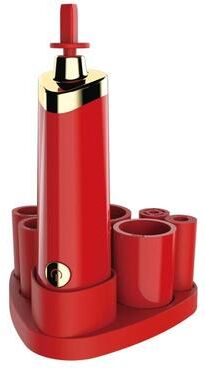 Inspired Deals Electric Makeup Brush Cleaner Automatic Brush Washing Machine For Deep Fast Cleaning red