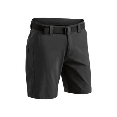 Funktionsshorts MAIER SPORTS "Nil Short M", Herren, Gr. 52, Normalgrößen, schwarz, 90% Polyamid, 10% Elasthan, Hosen, Herren Shorts, kurze Wanderhose, Outdoorhose 4 Taschen, Regular Fit