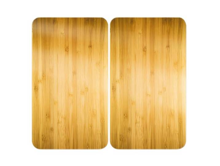 Glasabdeckplatte Universal Holz-Optik, 2er Set