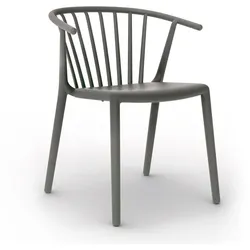 Armlehnstuhl Woody Grupo Resol dunkelgrau, Designer Josep Lluscà, 59x74.2x56.5 cm