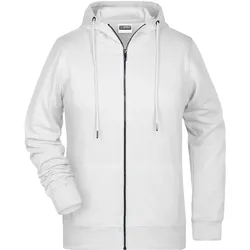 Damen Zip Hoody "8025" - XS - white