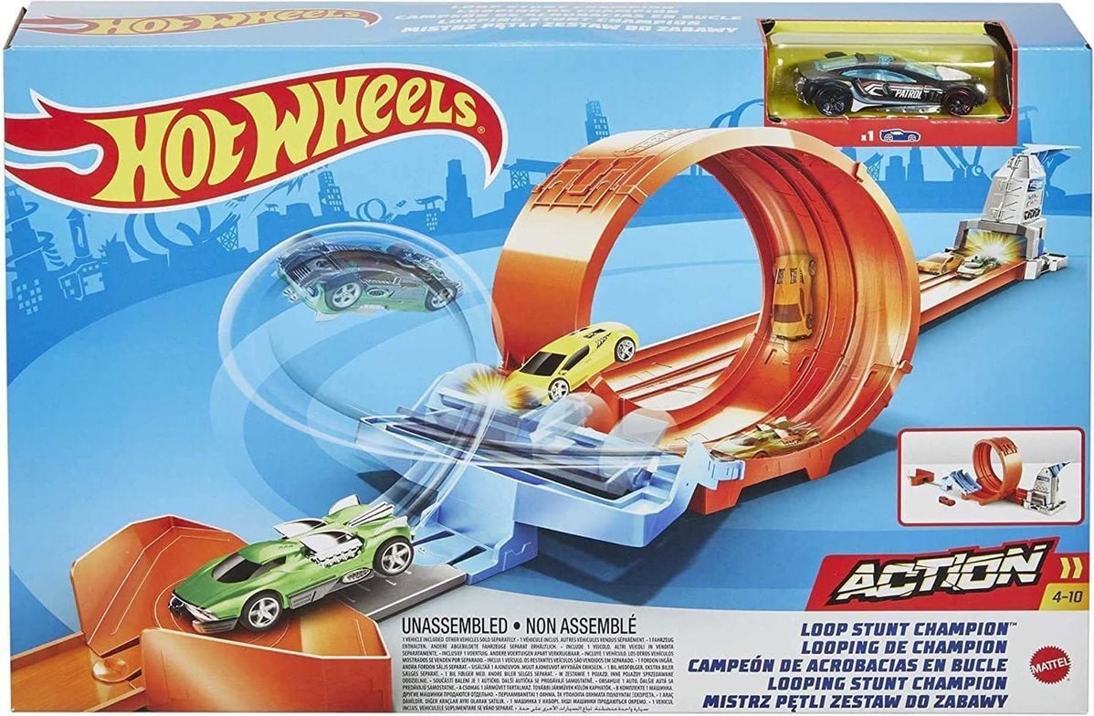 Mattel Hot Wheels Champion Circuitset met lus en speelgoedauto