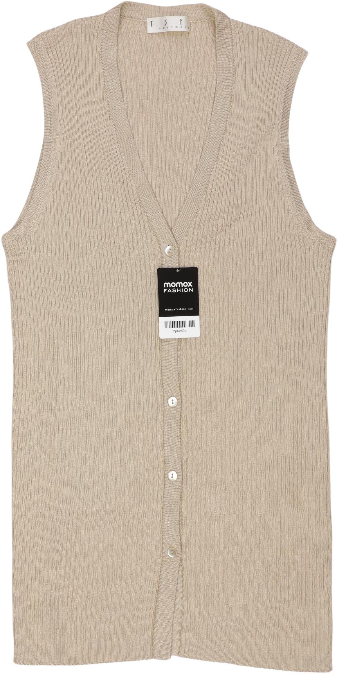 TSE Cashmere Damen Weste, Beige, Gr. L, Seide - Second Hand
