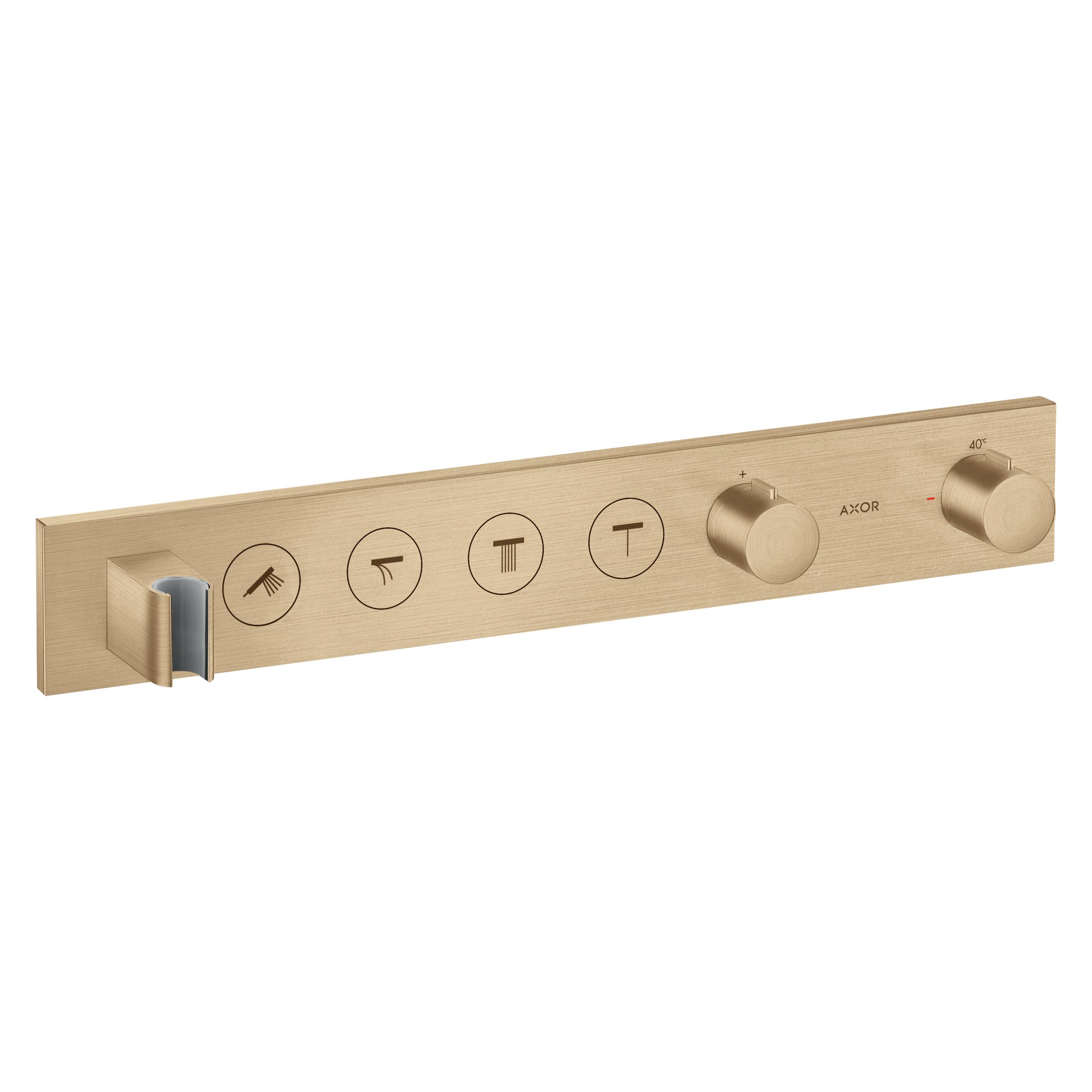 Axor Thermostatmodul SHOWERSOLUTIONS SELECT 600/90 brushed bronze (18357140)